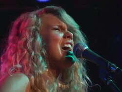 Taylor Swift performing 'Permanent Marker' at Whisky a Go Go - cam 2 Stock Footage
