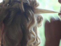 Hair salon, hairstylist Stock Footage
