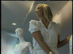 Former Wimbledon champ Maria Sharapova took a turn at modeling in a  London storefront this week as she prepares for the upcoming Wimbledon tournament. News Clip