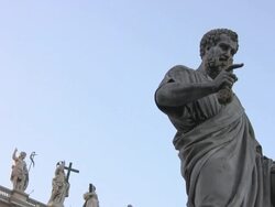 St. Peter in Vatican Square, Rome Stock Footage