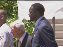 President Barack Obama welcomed the Super Bowl champion Pittsburgh Steelers to the White House Thursday saying Santonio Holmes' touchdown catch was one of the greatest he's ever seen. News Clip