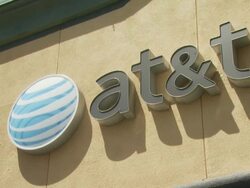 ATMOSPHERE: Signage at the Glee Live Samsung Infuse 4G DTR Event - Stevens Creek AT&T Store at San Jose CA. (Footage by WireImage Video/Getty Images Entertainment Video) Stock Footage