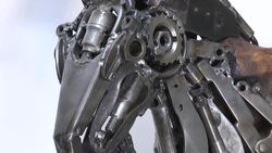 Artist creates sculptures from old car parts Instructional Video