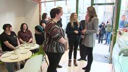 The Duchess of Cambridge meets employees and volunteers at a cafe in Scotland Instructional Video