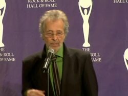 21st Annual Rock and Roll Hall of Fame Induction Ceremony press room Stock Footage