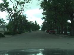 Tornado Sirens Going Off In A Small Town Stock Footage