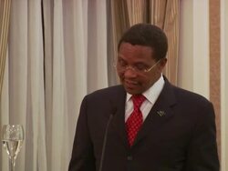 INTERVIEW: His Excellency Jikaya Kikwete on his personal commitment to getting contributions into the right hands and individuals who will transform Tanzania and Africa . (Footage by WireImage Video/GettyImages) Stock Footage