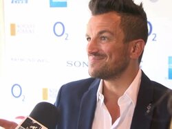 INTERVIEW - Peter Andre on his musical heroes, first gigs and the music his kids are into at Nordoff Robbins O2 Silver Clef Awards Stock Footage