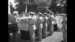 Body of former Philippines President Manuel Quezon disinterred from USS Maine Mast Memorial for burial in Manila News Clip