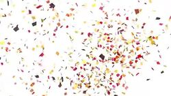 White Confetti Explosion Stock Footage