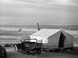 Migrant workers after the Dust Bowl Stock Footage