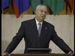 Powell comments on Iraq and Latin American issues News Clip