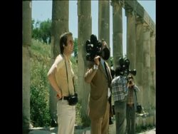SYND 07/05/74 KISSINGERS VISIT ARCHEOLOGICAL SITE WITH HUSSEIN News Clip