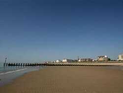 NORTH BEACH AND PROMENADE Stock Footage