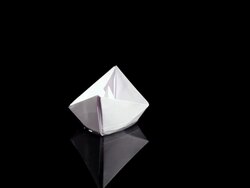 Paper boat Stock Footage