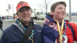 Super Bowl XLVIII was hours away as fans began to arrive at the MetLife stadium.   Fans of both teams were confident their team would come out on top. (Feb. 2) News Clip