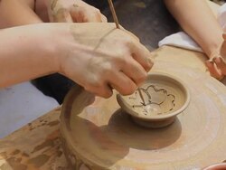 Potters Wheel Stock Footage