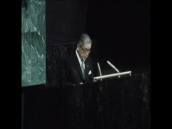 SYND28/04/71 JAPANESE UN REPRESENTATIVE MAKES SPEECH ON CHINA'S MEMBERSHIP TO THE UNITED NATIONS News Clip