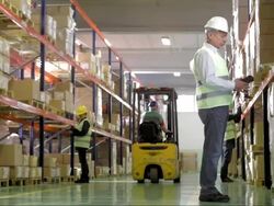 Warehouse Employees Working Stock Footage