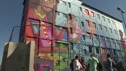 CLEAN : Brazilian teenager breaks record for female graffiti fresco News Clip