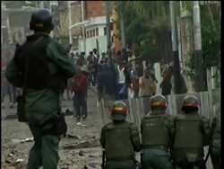Venezuela - Violence on streets after troops seize police station Instructional Video