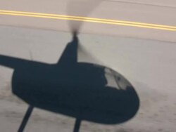 Helicopter shadow Stock Footage