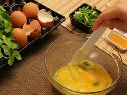 HD: Prepare omelet Stock Footage