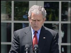 President Bush has responded to a Supreme Court environmental ruling by ordering his administration to find a way to begin regulating vehicle emission.  Bush says the new rules would cut gasoline consumption and greenhouse gas emissions. News Clip