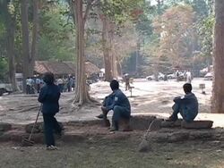 Workers, Staff - Relaxed, Not Working, Lazy, Watching Others Stock Footage