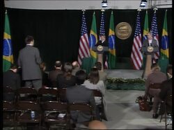 Presidents Bush and Luiz Inacio Lula da Silva speak at Camp David Instructional Video