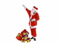 Santa Claus Advertising Stock Footage