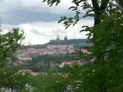 Old Europe: Prague Castle, Zoom In Stock Footage