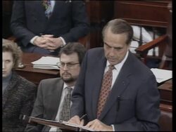 USA: WASHINGTON: SENATE APPROVES US TROOPS DEPLOYMENT IN BOSNIA News Clip