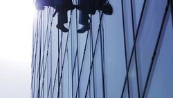Window cleaners Stock Footage