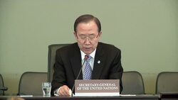 UN Sec-Gen says chemical investigators ready to go to Syria News Clip
