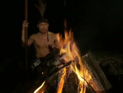 Asian Pacific Tribal Warrior 12 Stock Footage