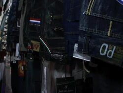 Cloth and clothing store Stock Footage