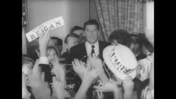 Ronald Reagan Elected Governor of California Stock Footage