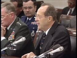 USA: DEFENCE SECRETARY WILLIAM PERRY: US POLICY ON BOSNIA News Clip