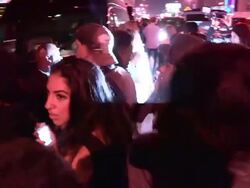 Keyshia Cole and Daniel Gibson departing 1 Oak in WeHo - Celebrity Sightings in Los Angeles Stock Footage