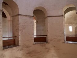 Zadar, Church of Saint Donatus, Pre-Romanesque, interior views Stock Footage