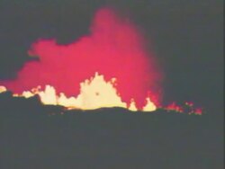 Volcanic eruption Stock Footage