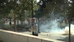 Clashes break out at anti-austerity demonstration News Clip