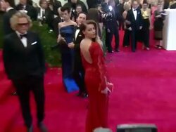 Amber Heard at "PUNK: Chaos To Couture" Costume Institute Gala Stock Footage