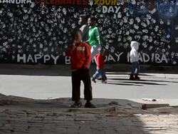 Concern For Nelson Mandela Continues As He Battles A Lung Infection Stock Footage