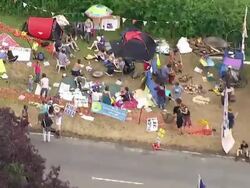 Balcombe Fracking Drill Site Aerials News Clip