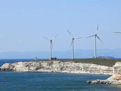 HD: Power Generating Windmills Stock Footage