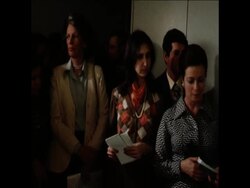 SYND 19 2 75 JEHAN SADAT TOURS COLOGNE UNIVERSITY MEDICAL CENTRE AND SPEAKS TO PRESS News Clip