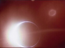 Apollo 12 captures solar eclipse on the moon Stock Footage