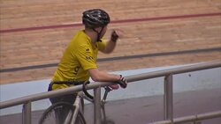 Cyclists Training at the National Cycling Centre in Manchester News Clip